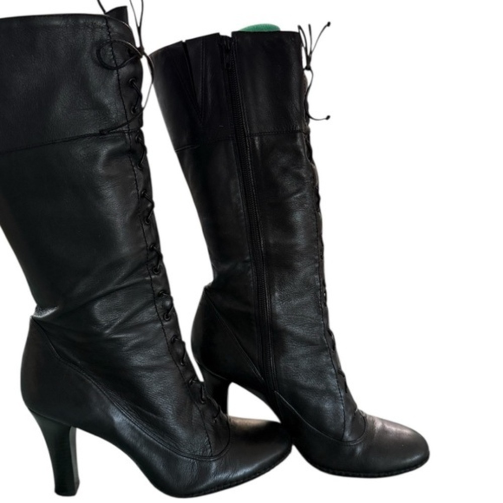 Gianni Bini Black Leather Women's Boots